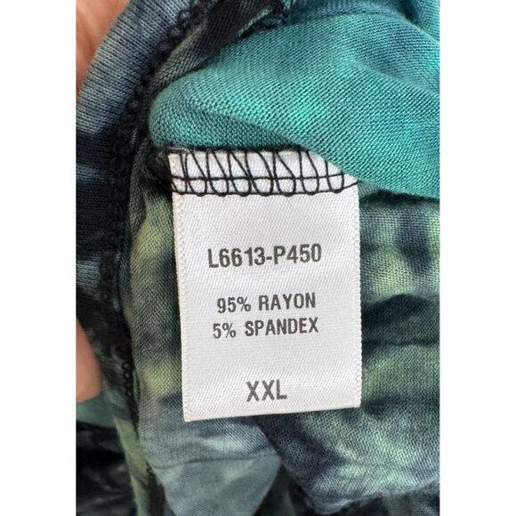 Earthbound Tie dye wide‎ leg beachy boho jumpsuit knit sz XXL - Picture 9 of 9